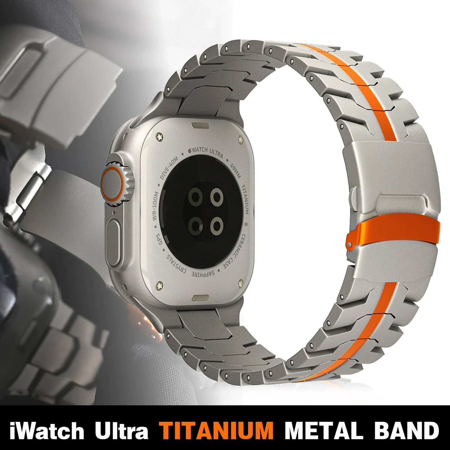 Casezly Titanium Band for Apple Watch - Iron Man Edition