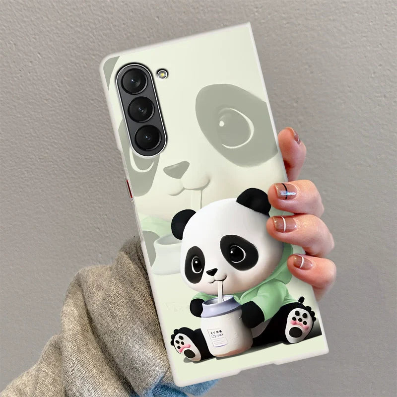 Casezly Milk Can Panda Case for Samsung Z Fold 6/5/4/3