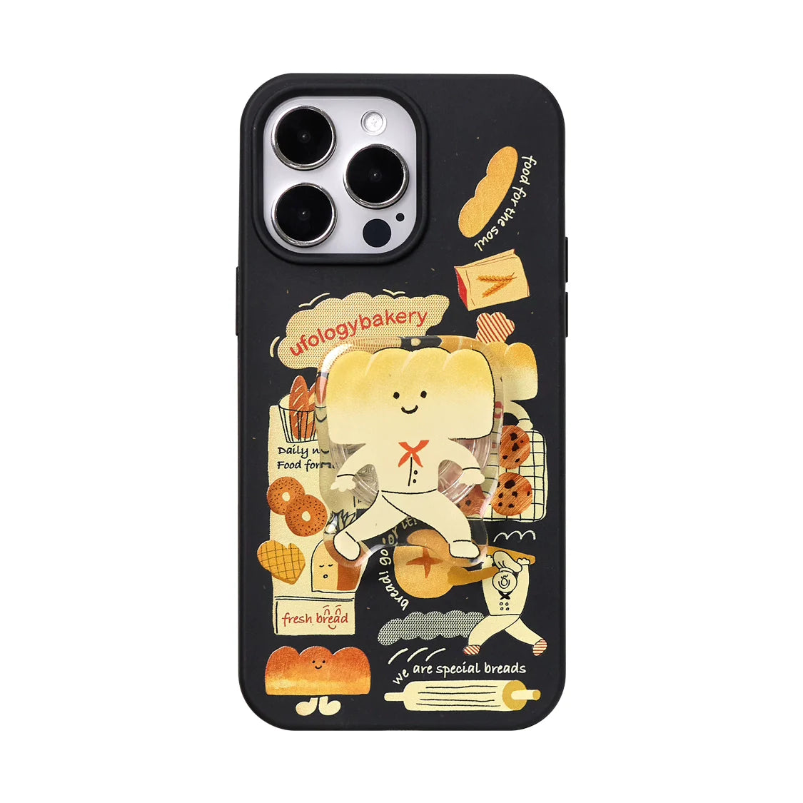 Casezly Magnetic Degradable Case iPhone 15 Pro 14 Pro Max 13 Cute Bread