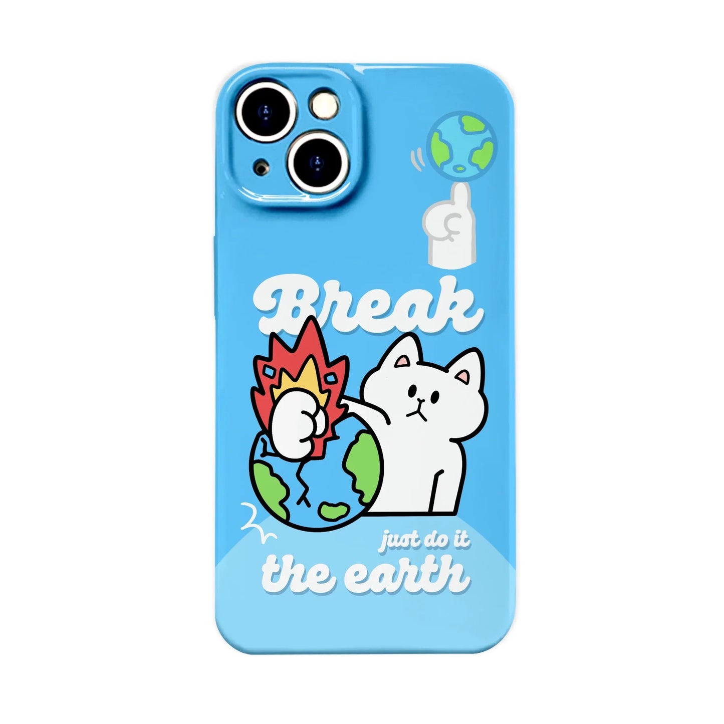 Casezly Cute Cat iPhone Case for 14, 13 Pro Max, 12 - Trendy Acrylic