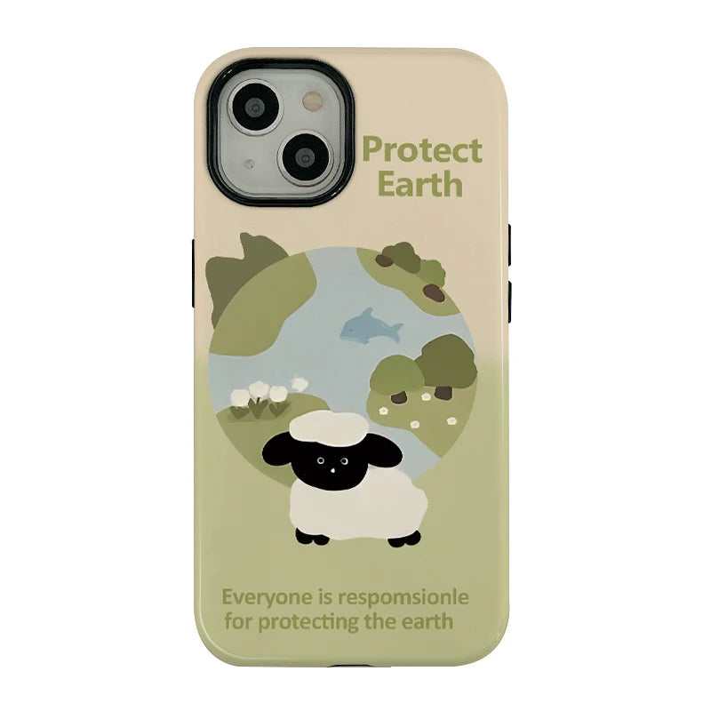 Casezly Korean Style Fun Little Sheep iPhone 15/14 Pro Max Case