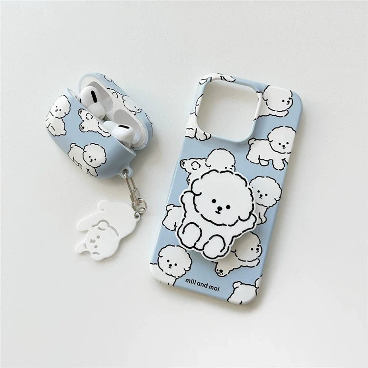 Casezly Cute Cartoon Puppy iPhone 14 Plus/15 Pro Max/13 Mini Case