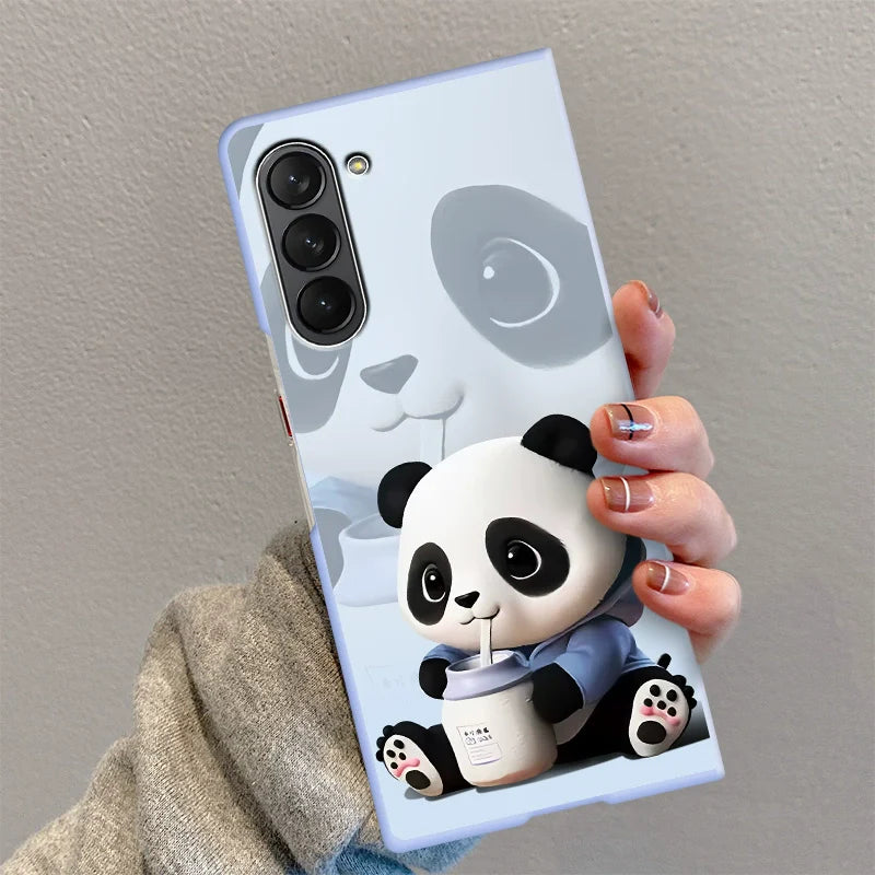 Casezly Milk Can Panda Case for Samsung Z Fold 6/5/4/3