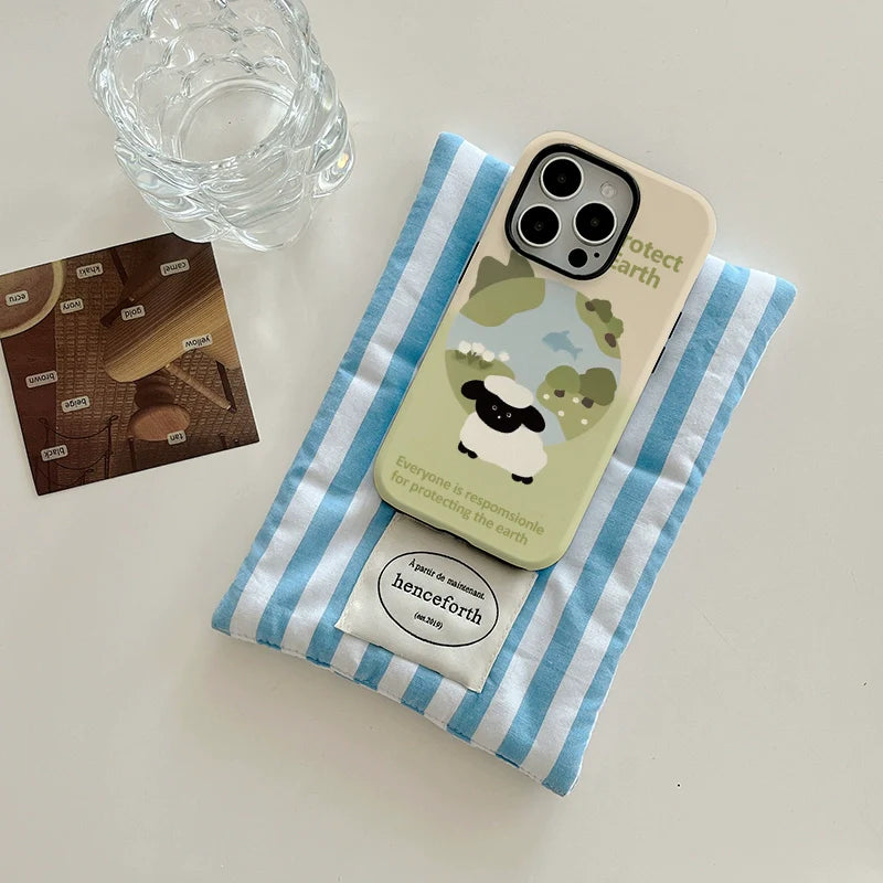 Casezly Korean Style Fun Little Sheep iPhone 15/14 Pro Max Case