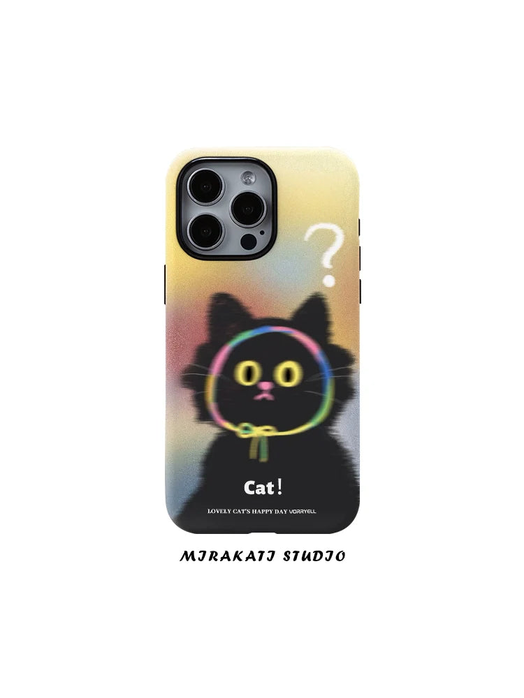 Casezly Cute Cat iPhone Case – Slim, Shockproof, Matte