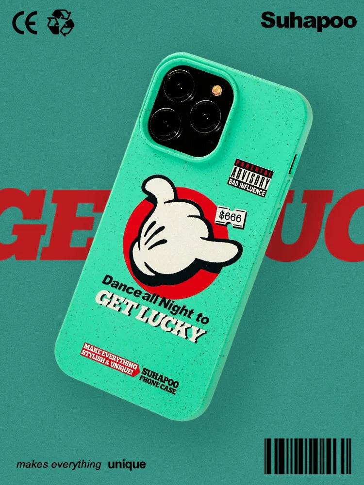 Casezly Magnetic Degradable Lucky 6 iPhone Case - Retro Style