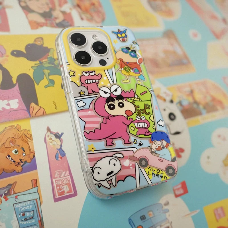 Casezly Shin-chan Cartoon Case for iPhone 15/14/13