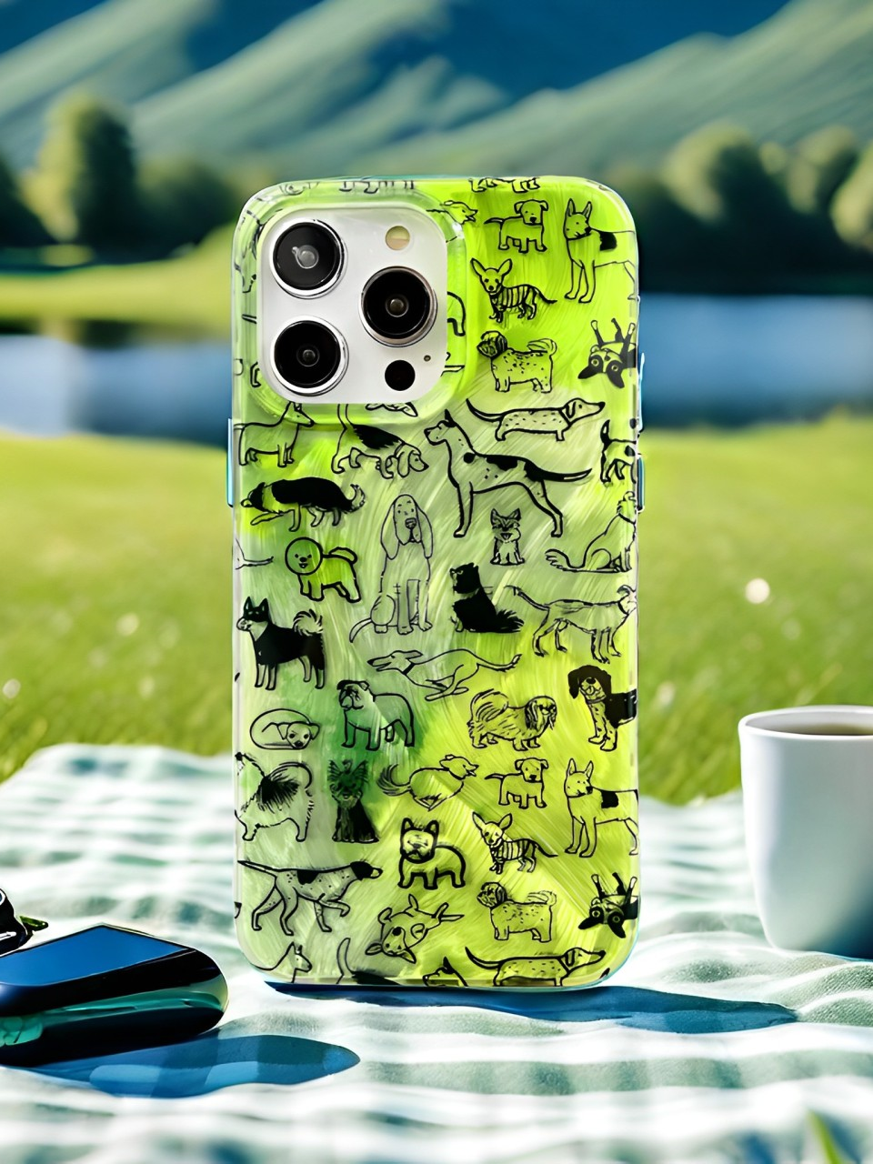 Casezly Avocado Green Dog iPhone Case - Artistic Protection