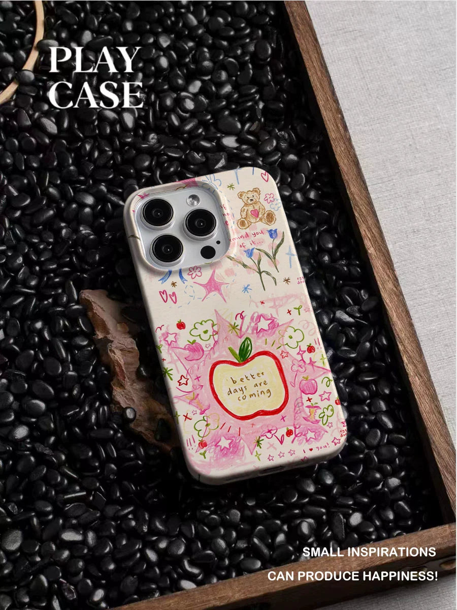 Casezly Art Graffiti Apple iPhone 15 Pro Max Case 2024 New 14 Plus