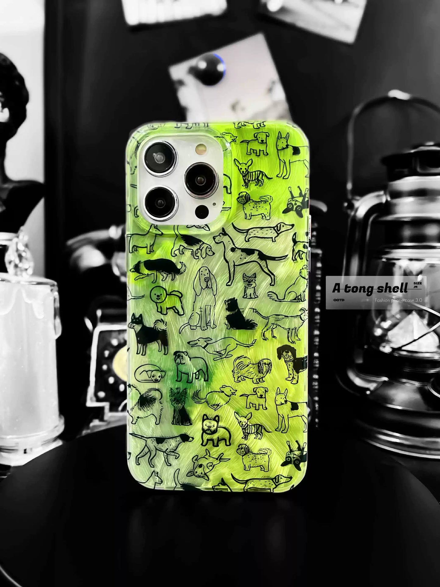 Casezly Avocado Green Dog iPhone Case - Artistic Protection