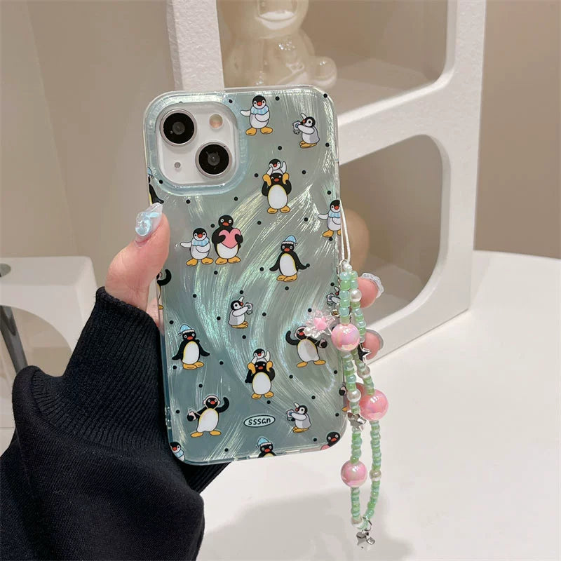 Casezly Cute Penguin Case for Samsung S24/S23/S22/S21