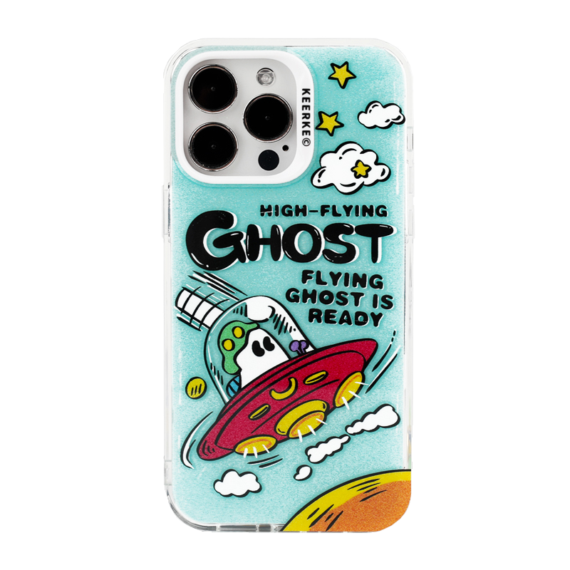 Casezly Ghost Spaceship Case for iPhone 13-15