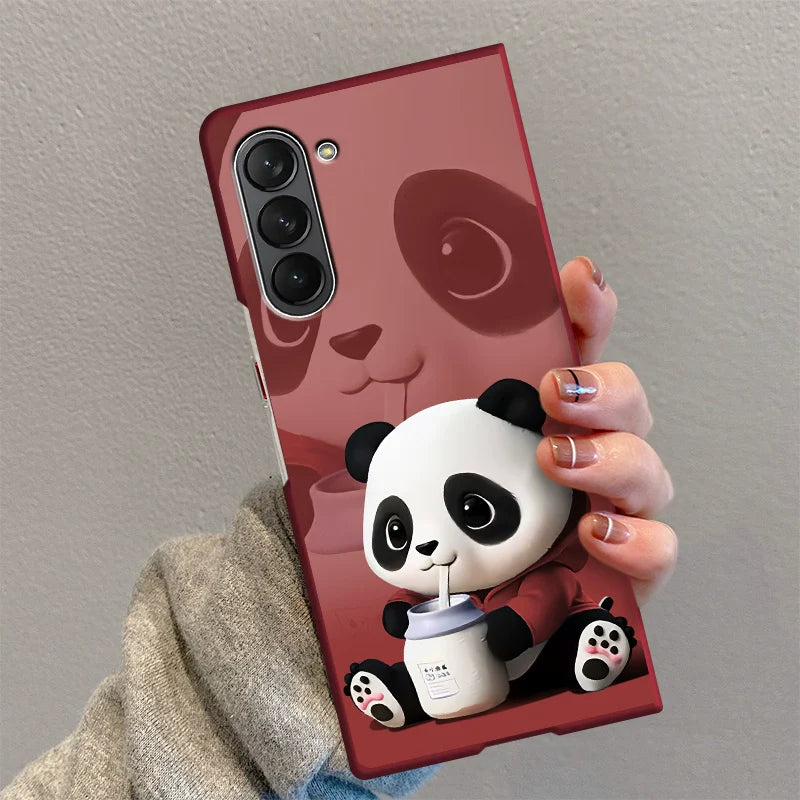 Casezly Milk Can Panda Case for Samsung Z Fold 6/5/4/3