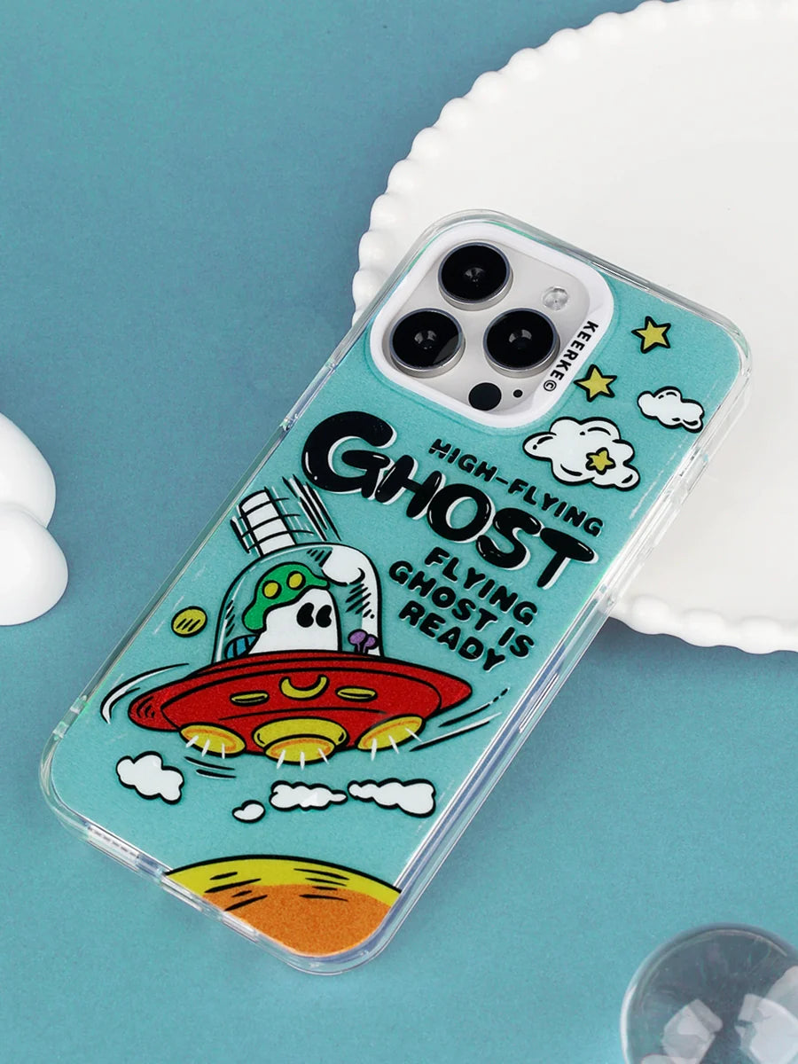 Casezly Ghost Spaceship Case for iPhone 13-15