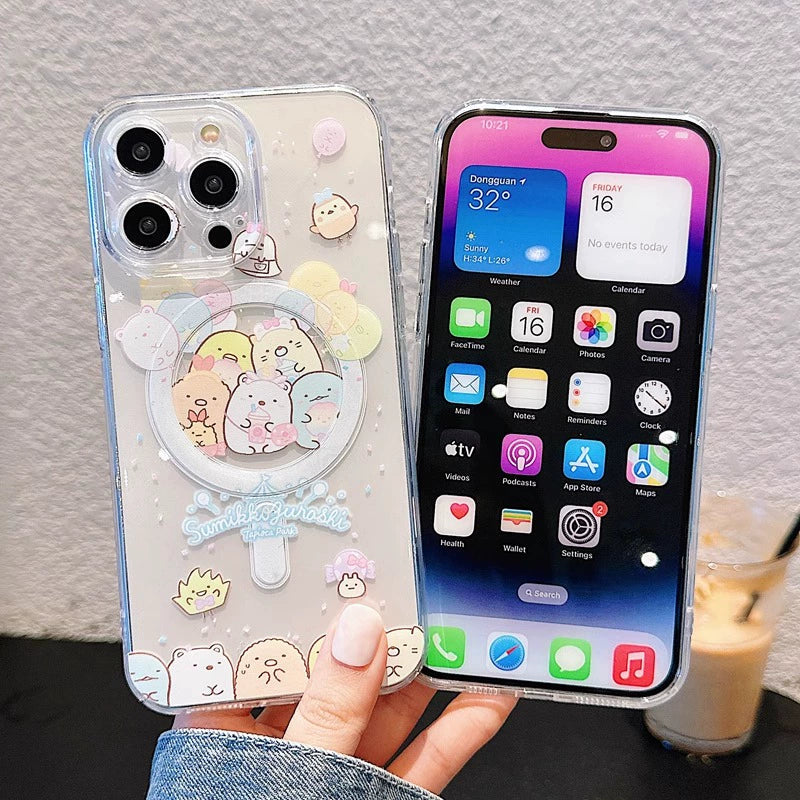 Casezly Cartoon Animal Magnetic Silicone Phone Case Samsung S23/S24/S23 Ultra, S22+