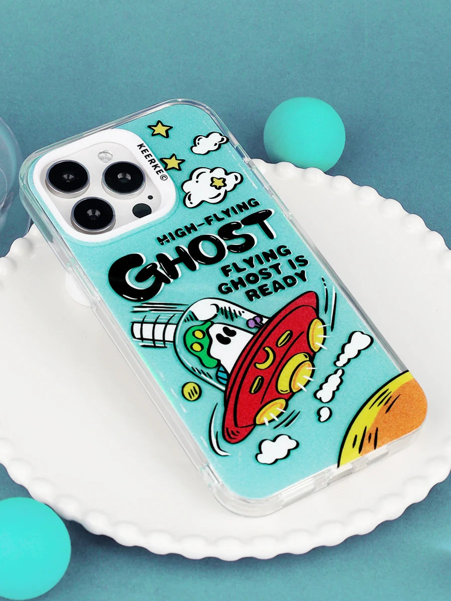 Casezly Ghost Spaceship Case for iPhone 13-15