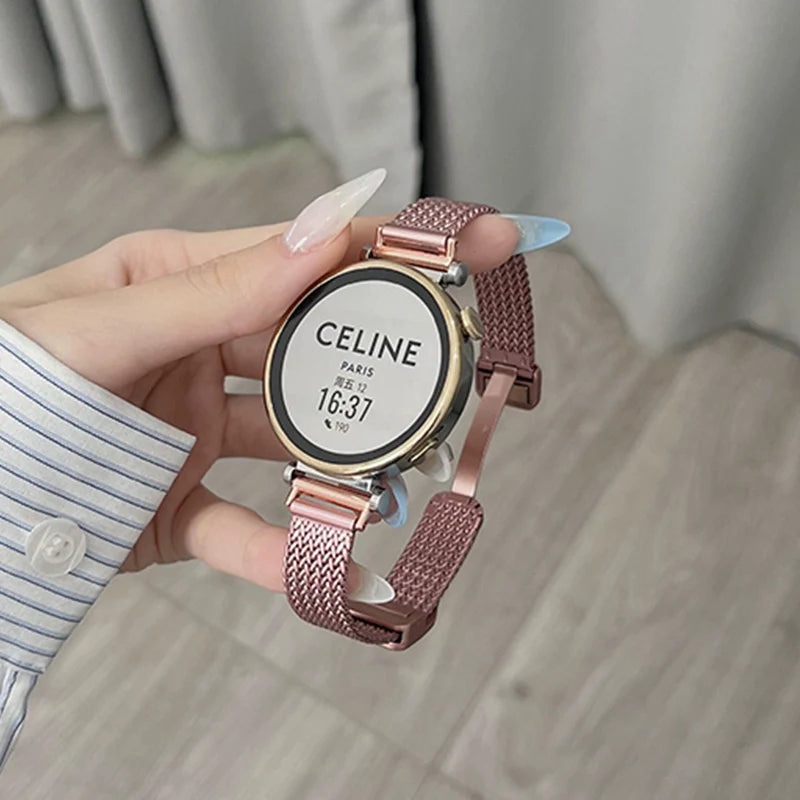 Casezly Metal Wave Strap for Samsung Watch 7/6/5/4/5 Pro/3