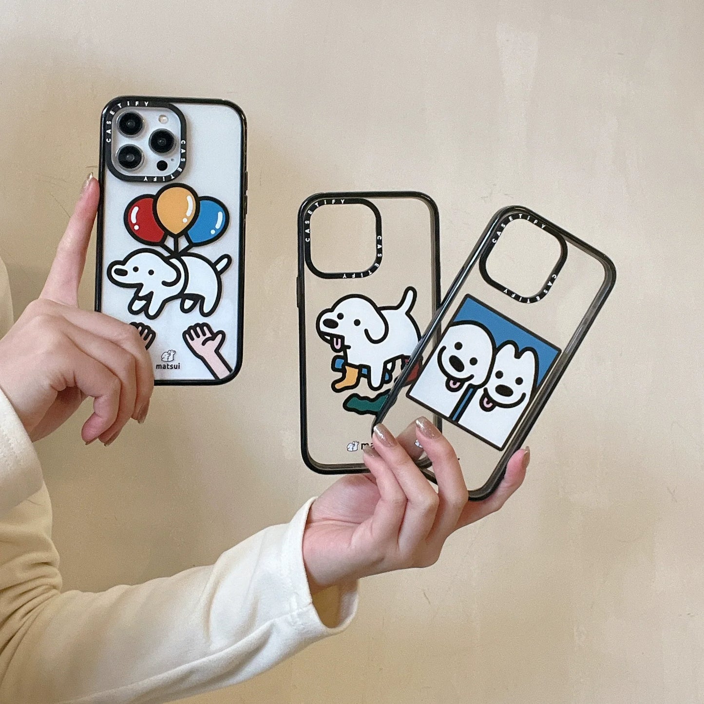 Casezly CASETi Collaboration Matsui Cute Dog iPhone 15 Pro Max