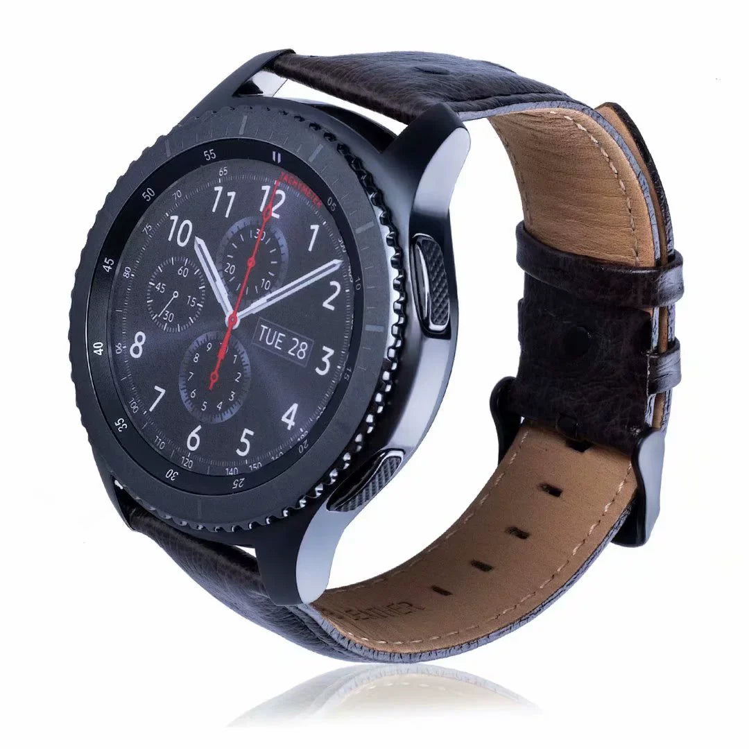 Casezly Stainless Steel & Leather Bands for Samsung Galaxy Watch