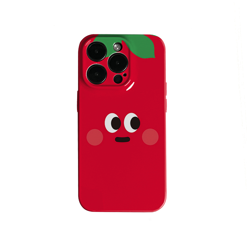 Casezly Cute Tomato Art Minimalist iPhone 14 Pro Max/13/11 Case