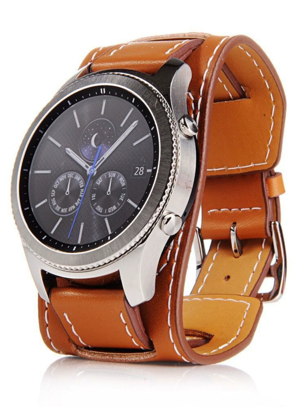 Casezly Leather Bracelet Strap for Samsung Galaxy Watch 5