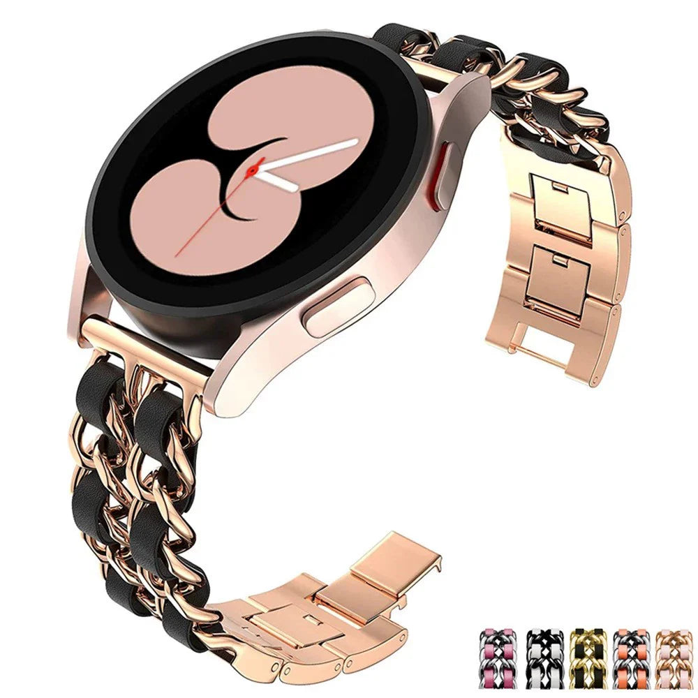 Casezly Metal Chain Strap for Samsung Galaxy Watch 4/5/6