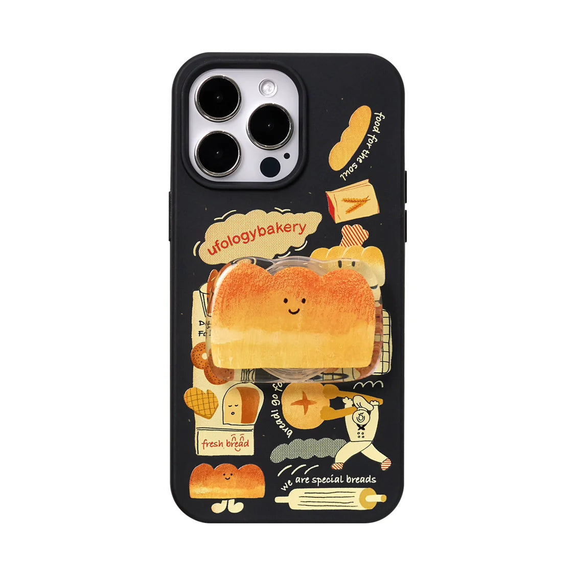 Casezly Magnetic Degradable Case iPhone 15 Pro 14 Pro Max 13 Cute Bread