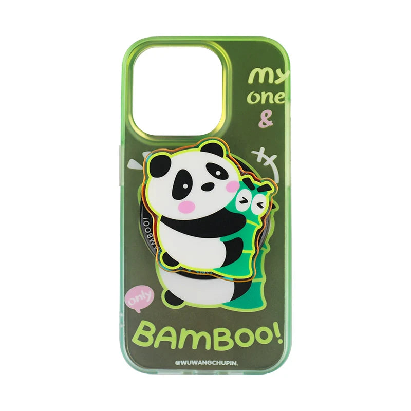 Casezly Bamboo Panda Phone Case with Magnetic Stand