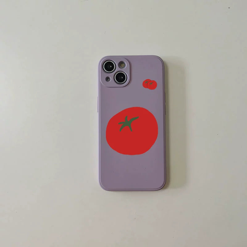 Casezly Tomato Creative Silicone Case for Samsung S24/S23+