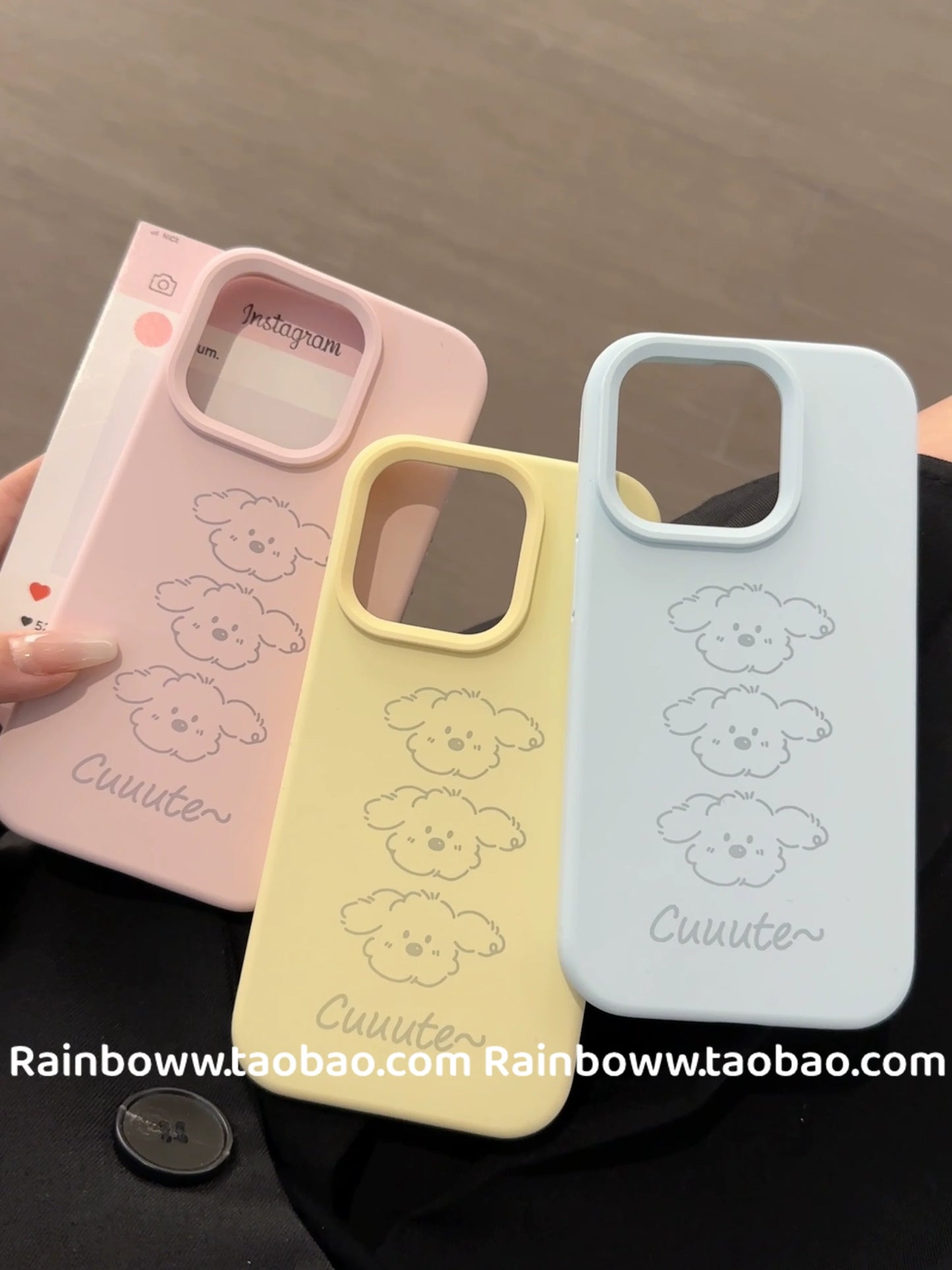 Casezly iPhone 15 Pro Max Silicone Film Case | Sweet Korean Style | Anti-drop Protection