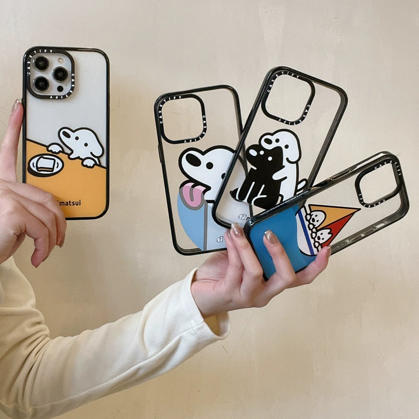 Casezly CASETi Collaboration Matsui Cute Dog iPhone 15 Pro Max