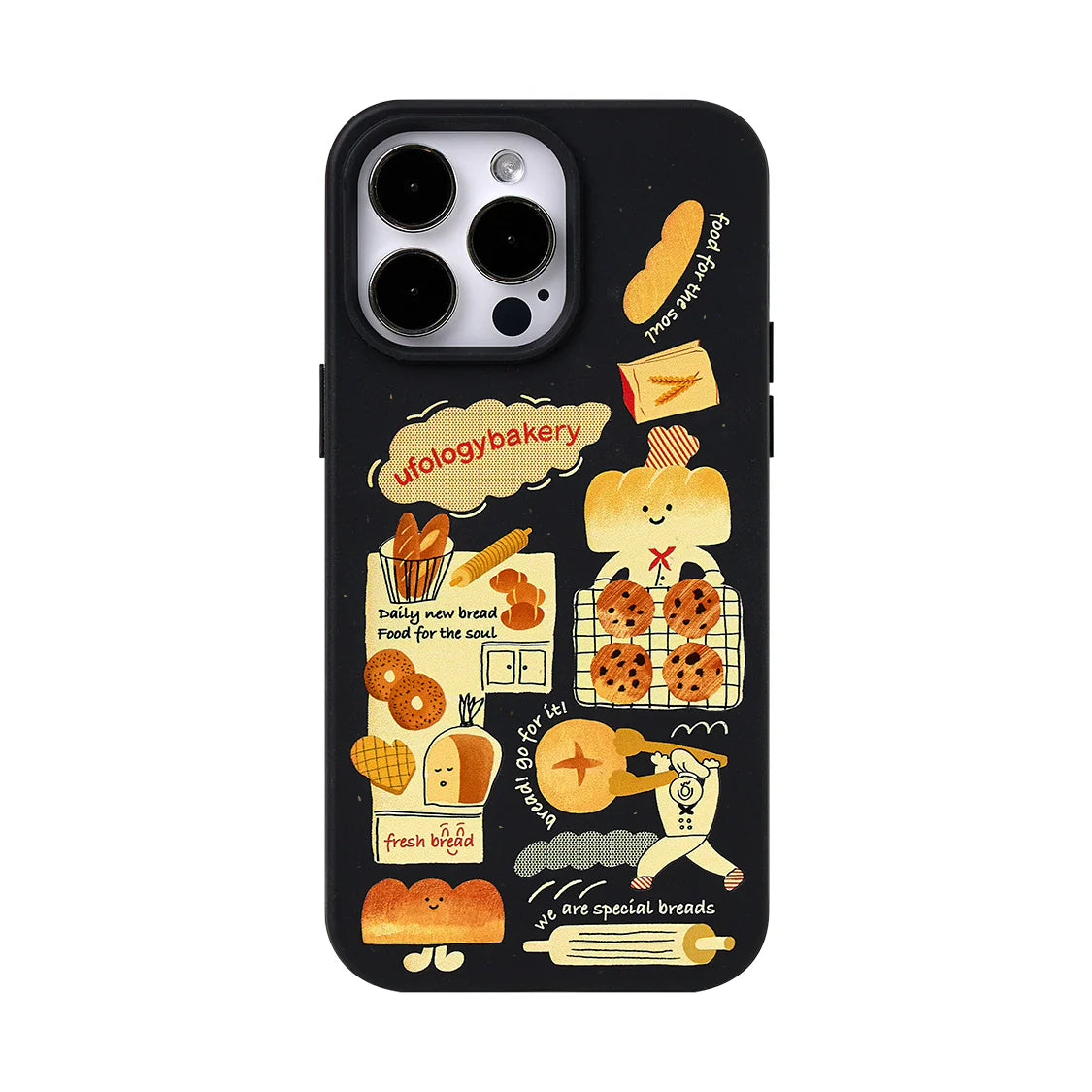 Casezly Magnetic Degradable Case iPhone 15 Pro 14 Pro Max 13 Cute Bread