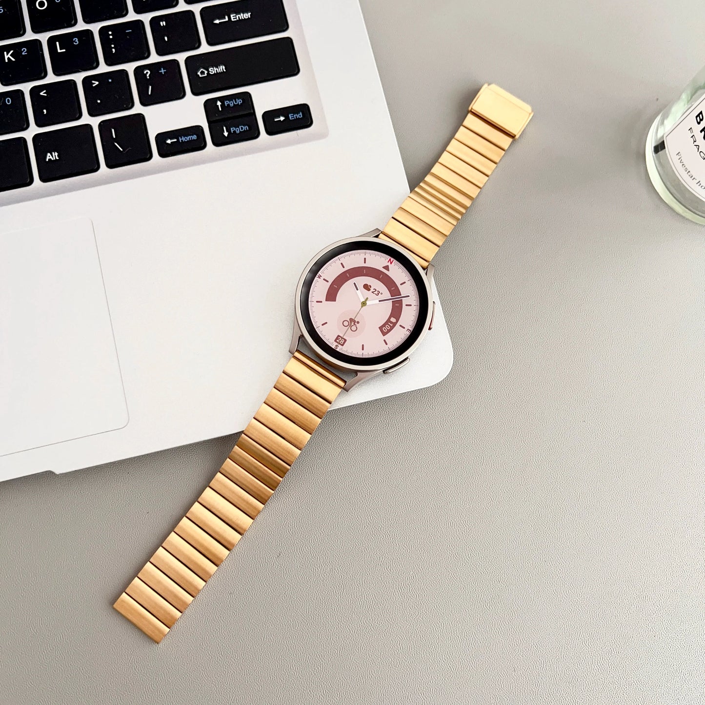 Casezly Compatible with Samsung Galaxy Watch Butterfly Clasp Band