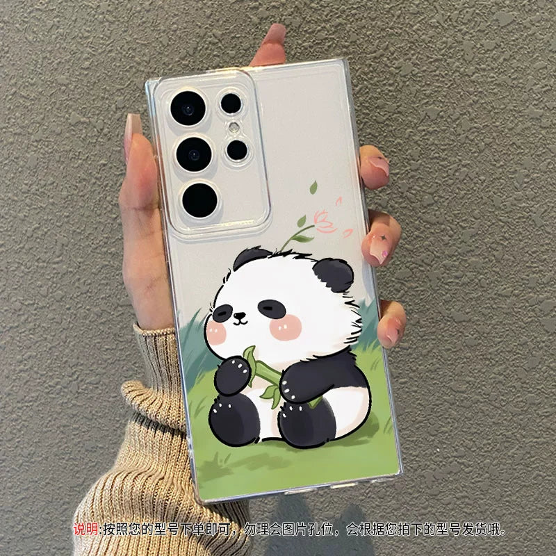 Casezly Cute Cartoon Panda Case for Samsung S23 Ultra