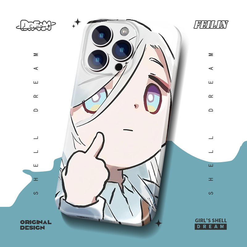 Casezly Genshin Impact Shenhe Middle Finger Case for iPhone 15 Pro Max