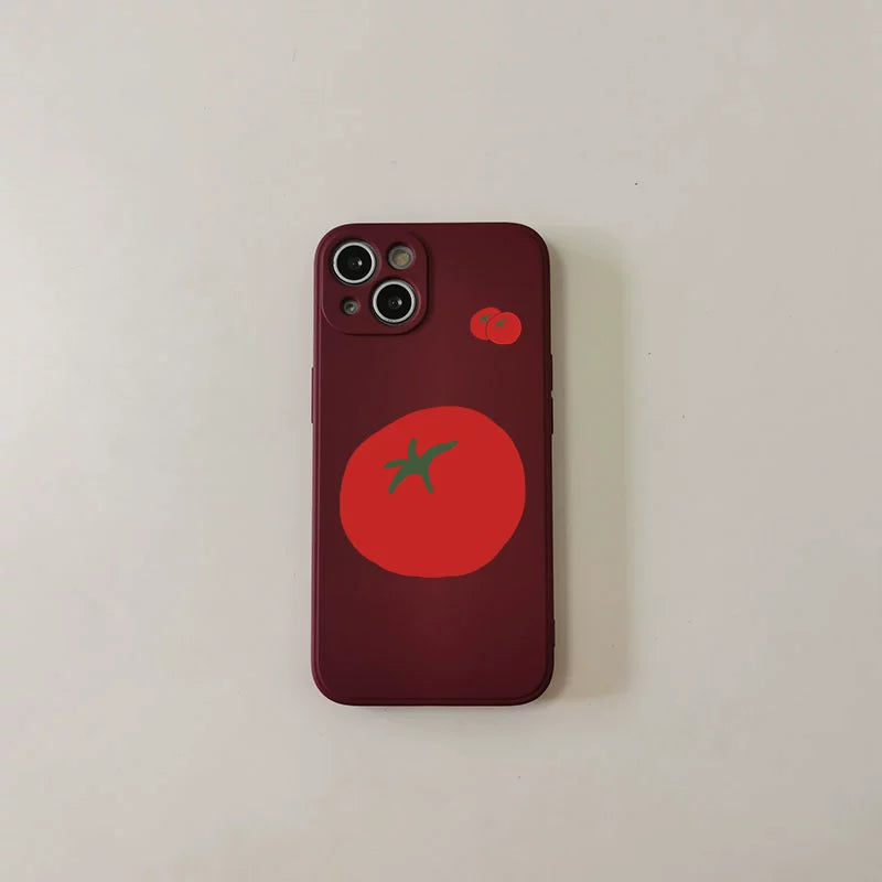 Casezly Tomato Creative Silicone Case for Samsung S24/S23+