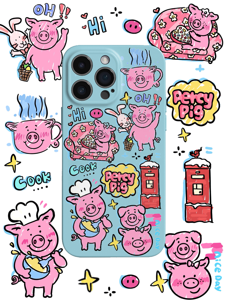 Casezly Masha Pig iPhone 15 Pro Case – Cute & Slim for iPhone 11-15