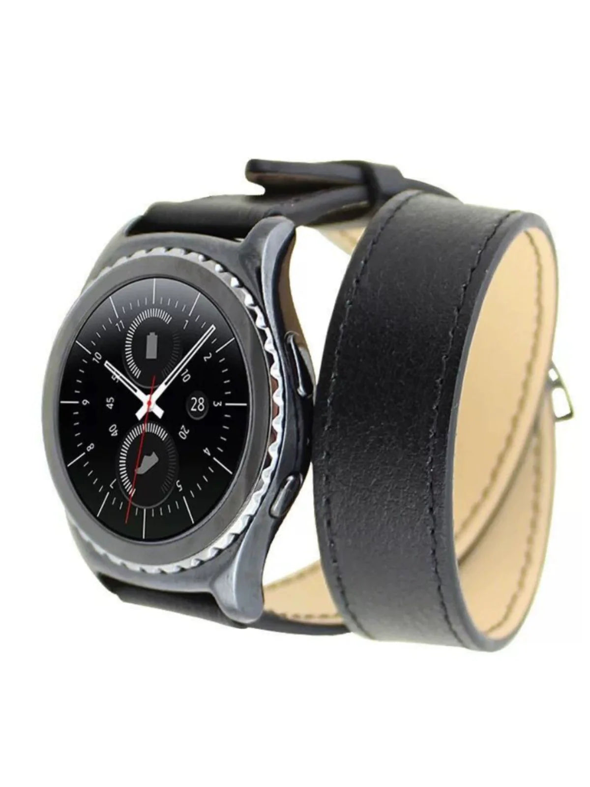 Casezly Genuine Leather Double Loop Strap for Samsung Galaxy Watch 6/5