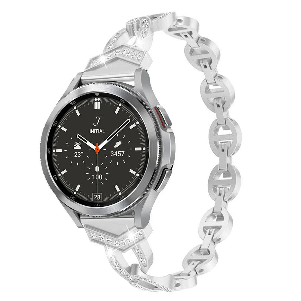 Casezly Galaxy Watch6/4/5VO Diamond Stainless Steel Band