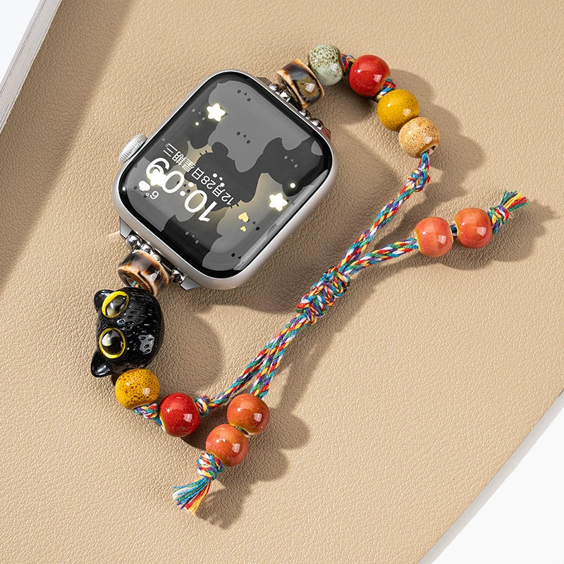 Casezly Beaded Strap for Apple Watch S9/S8/S7/Ultra/SE