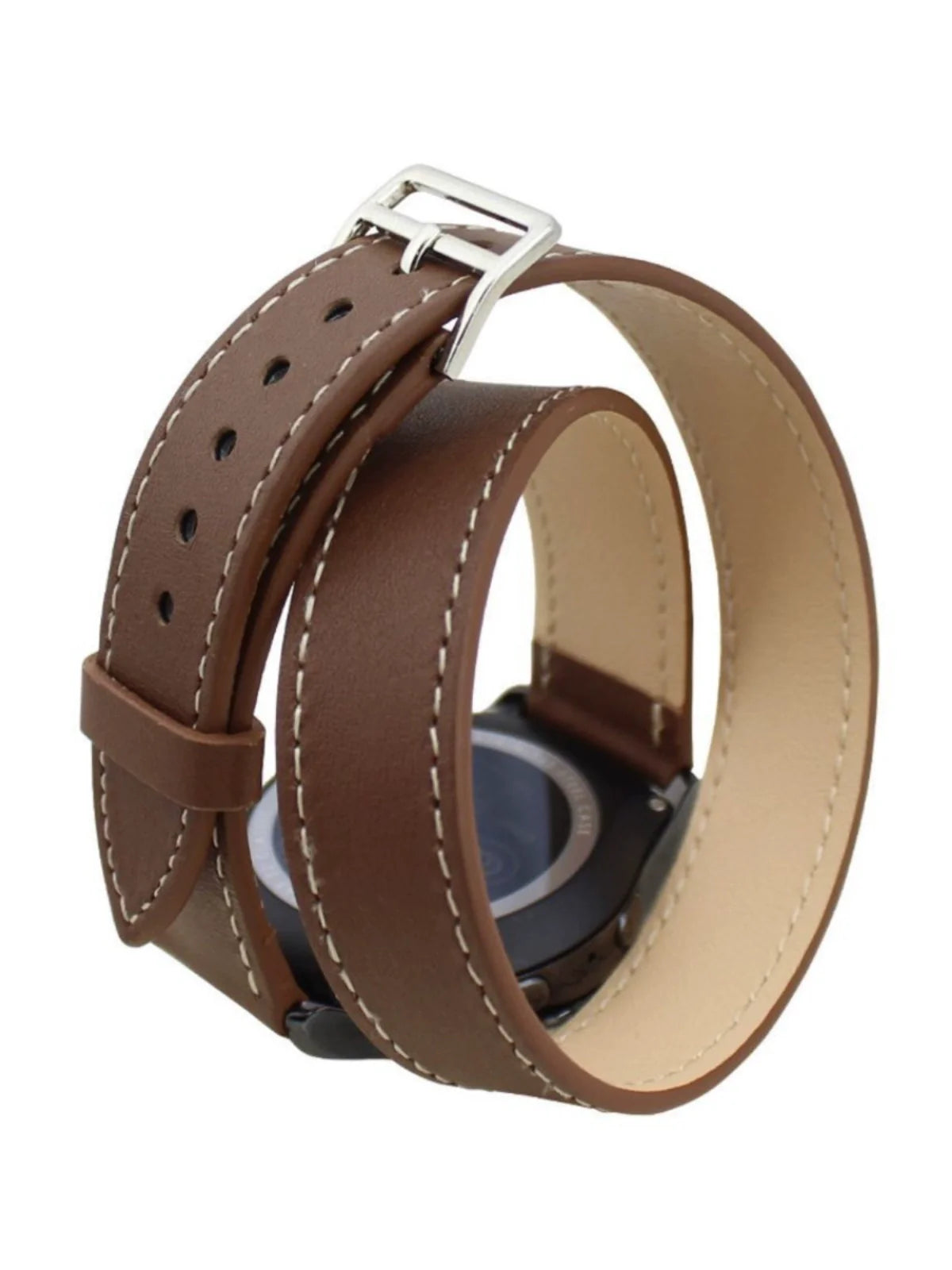 Casezly Genuine Leather Double Loop Strap for Samsung Galaxy Watch 6/5