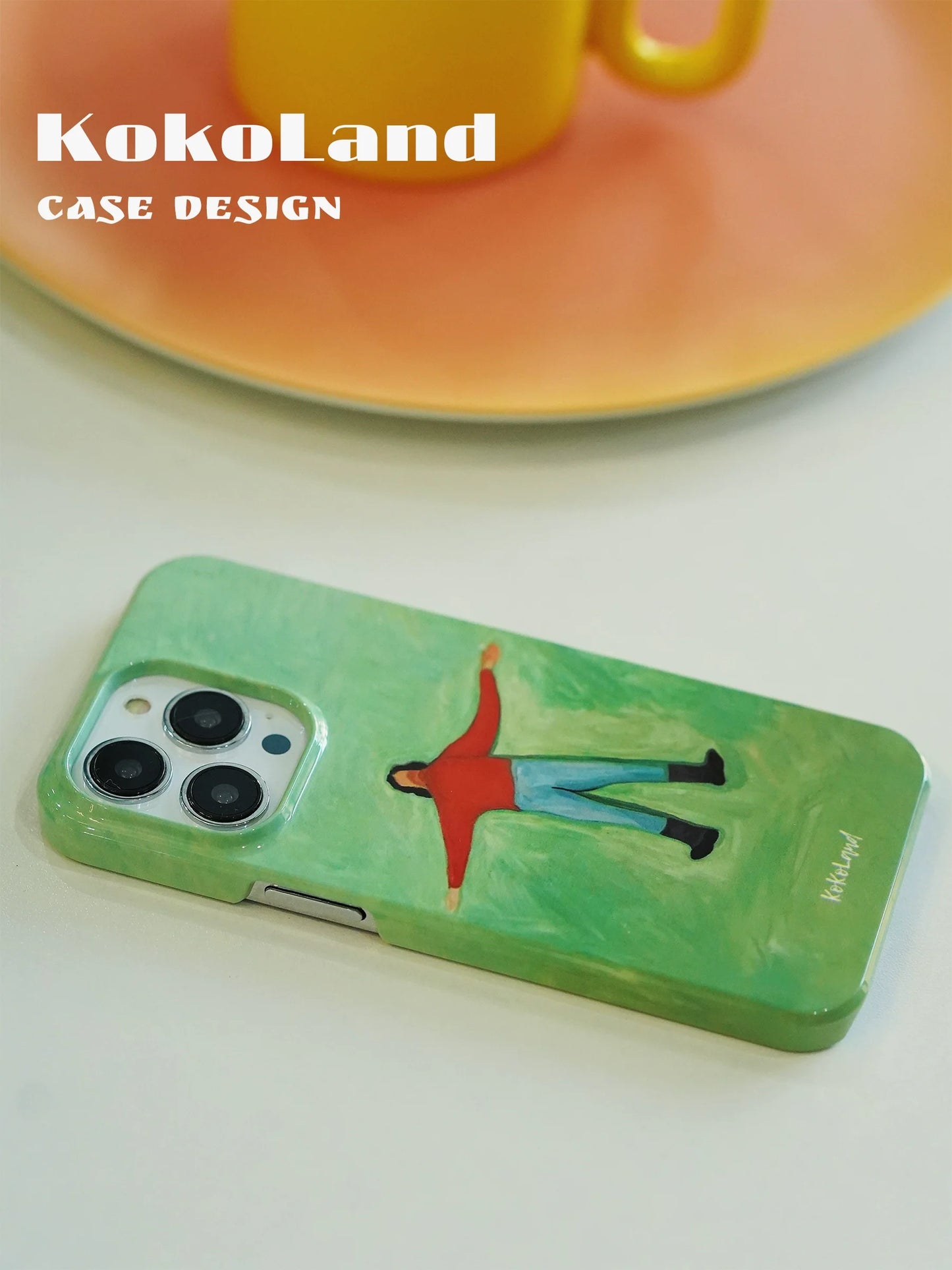 Casezly Green Art Phone Case for iPhone 15 Pro Max/14 Pro