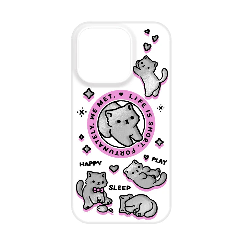 Casezly Magnetic Cat & French Bulldog iPhone Case, Full Coverage