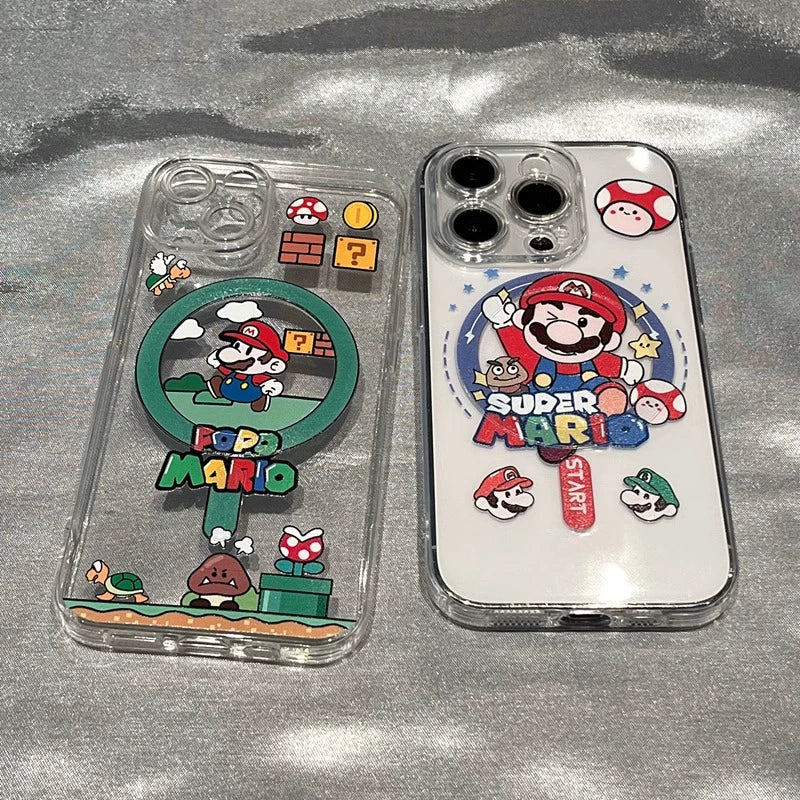 Casezly Cartoon Mario Magnetic Phone Case for Samsung