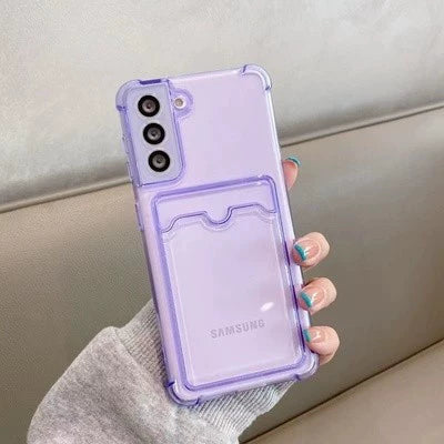 Casezly Clear TPU Galaxy Phone Case, Air Cushion Shockproof