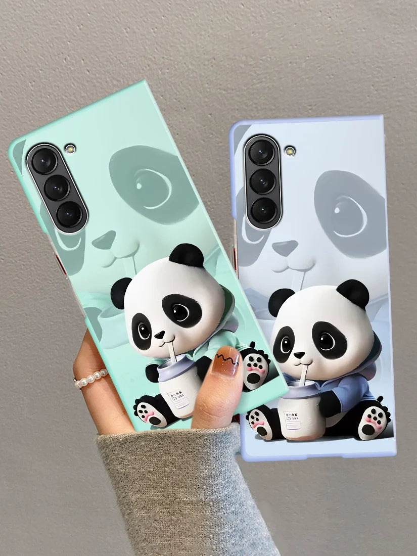 Casezly Milk Can Panda Case for Samsung Z Fold 6/5/4/3