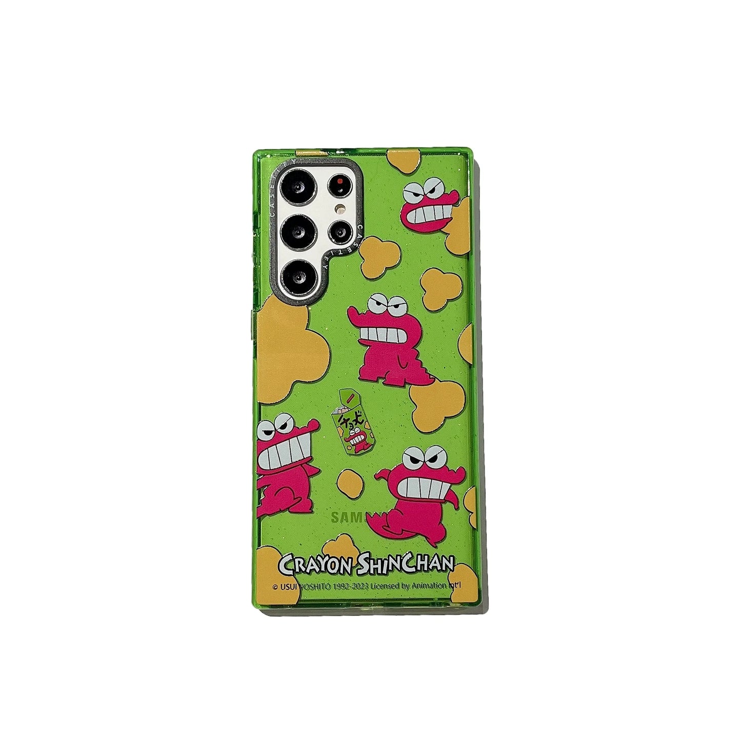 Casezly Glitter Crayon Shin-Chan Case for Samsung S23 Ultra