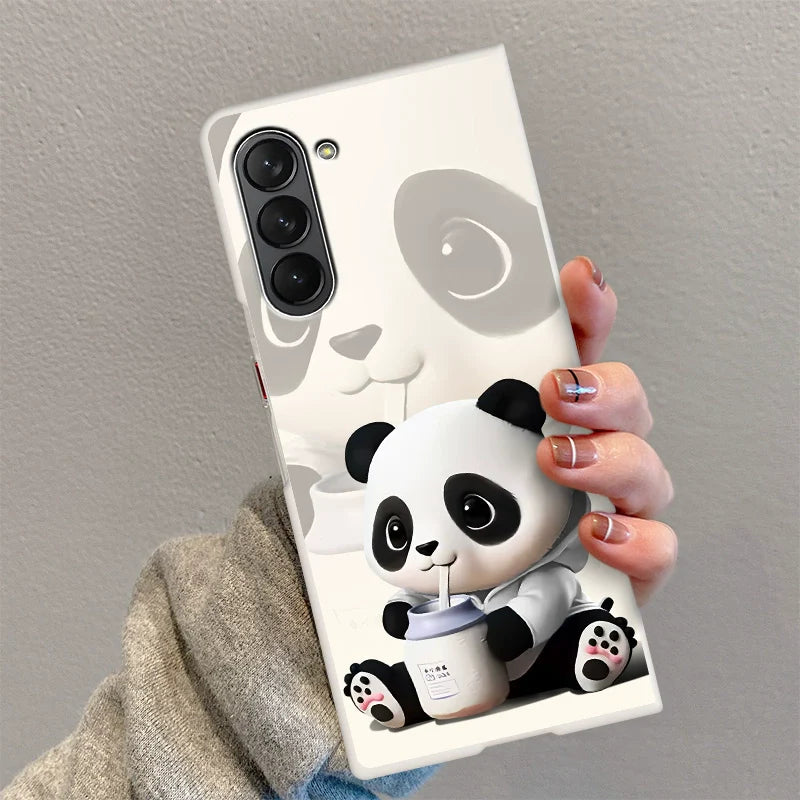 Casezly Milk Can Panda Case for Samsung Z Fold 6/5/4/3