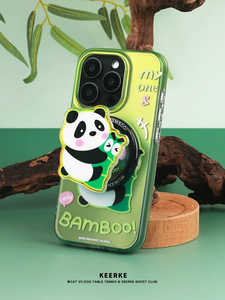 Casezly Bamboo Panda Phone Case with Magnetic Stand