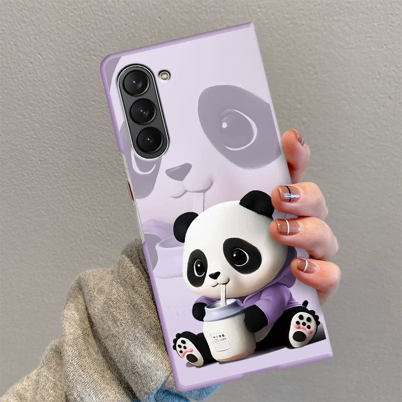 Casezly Milk Can Panda Case for Samsung Z Fold 6/5/4/3